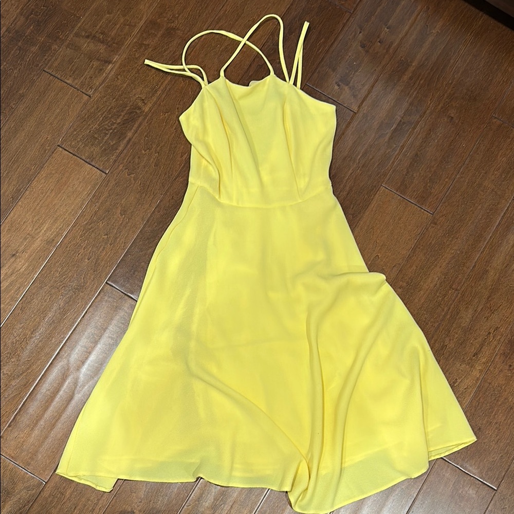 ASOS Yellow Spaghetti Strap Sundress for Weddings